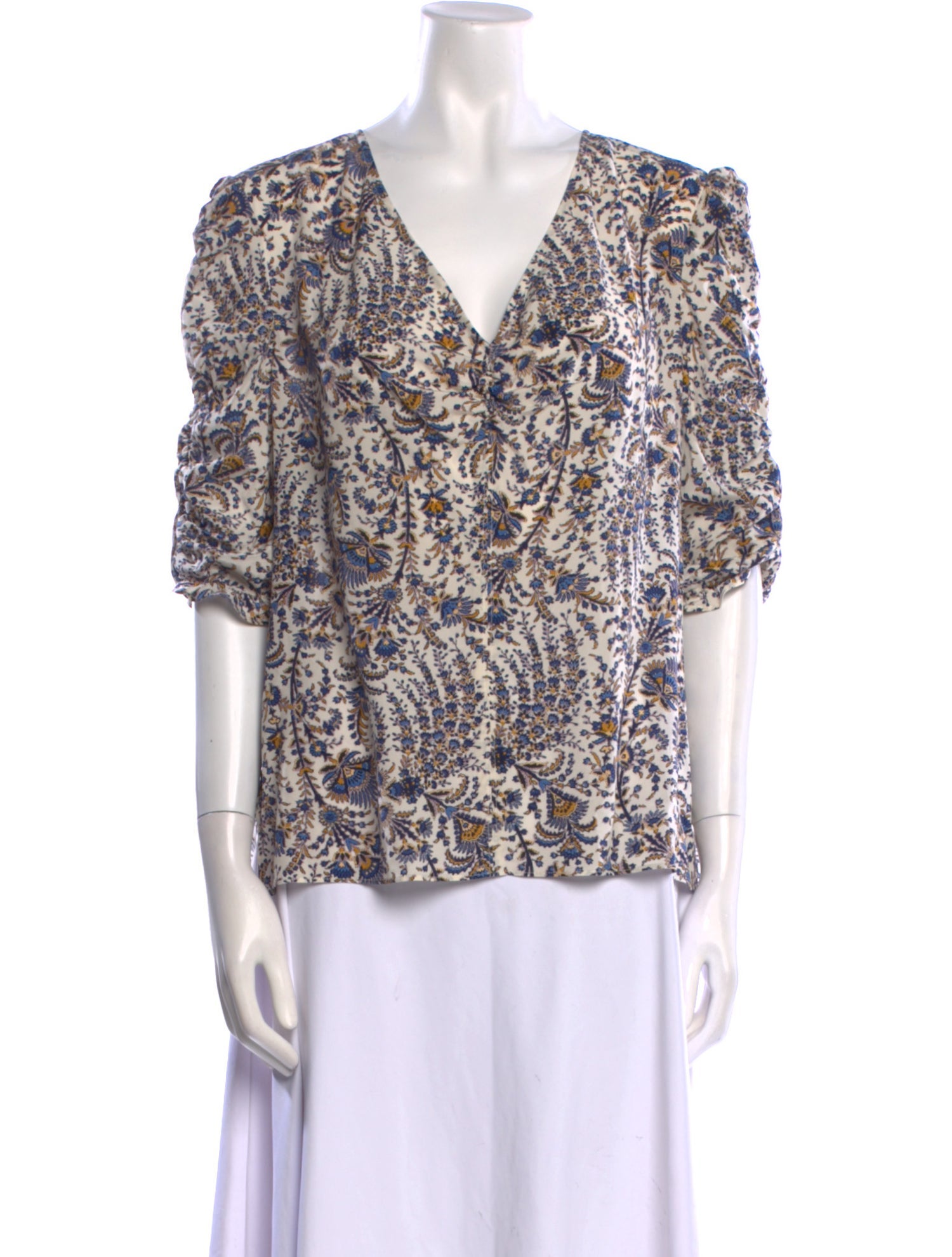 Veronica Beard Silk Printed Blouse