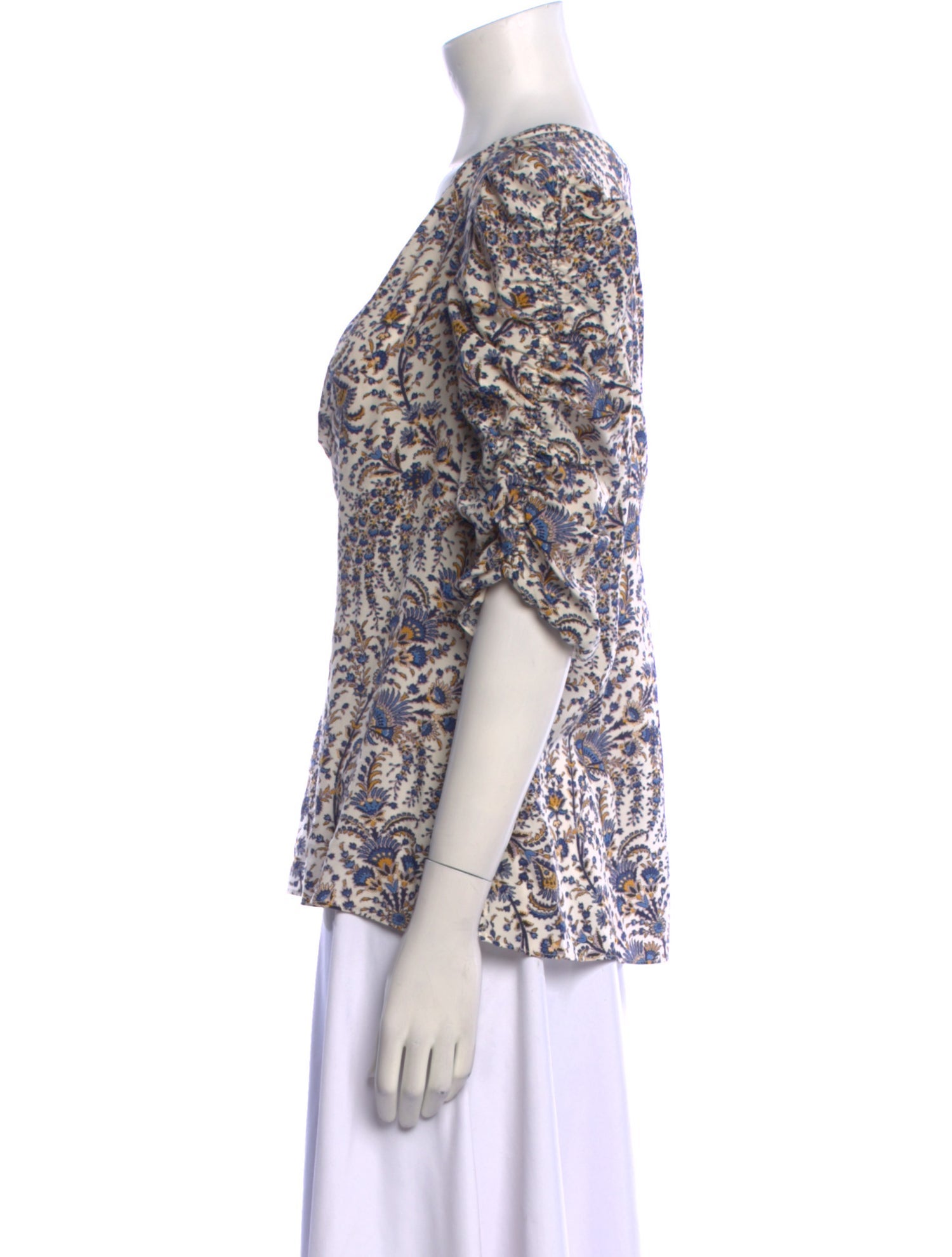 Veronica Beard Silk Printed Blouse