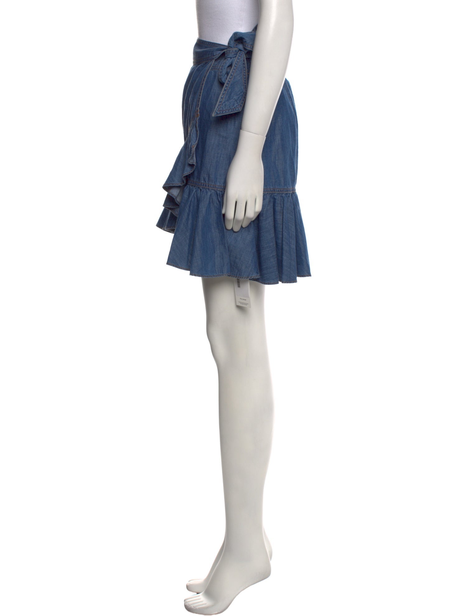 Veronica Beard Ruffle Embellishment Mini Skirt