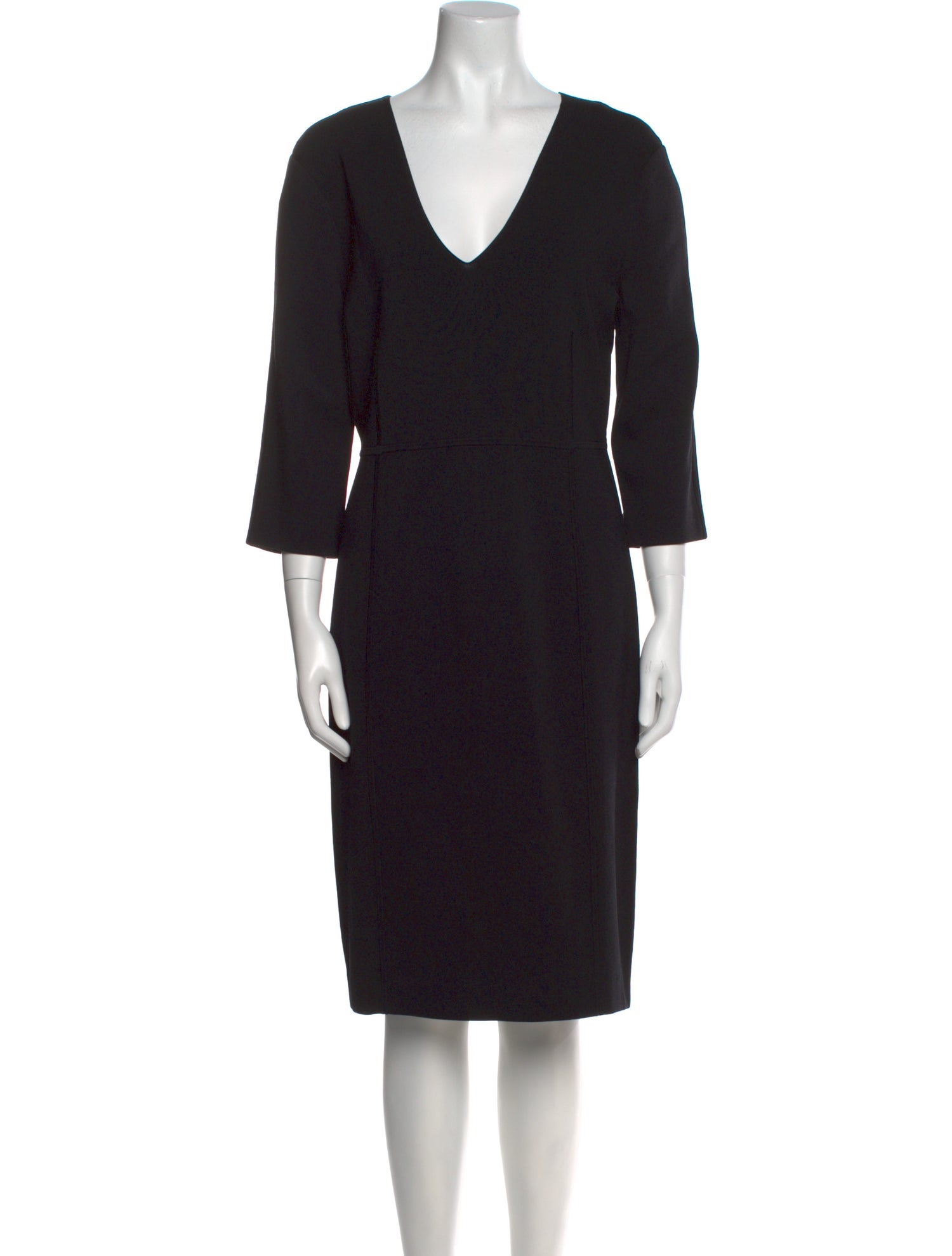 Veronica Beard V-Neck Knee-Length Dress