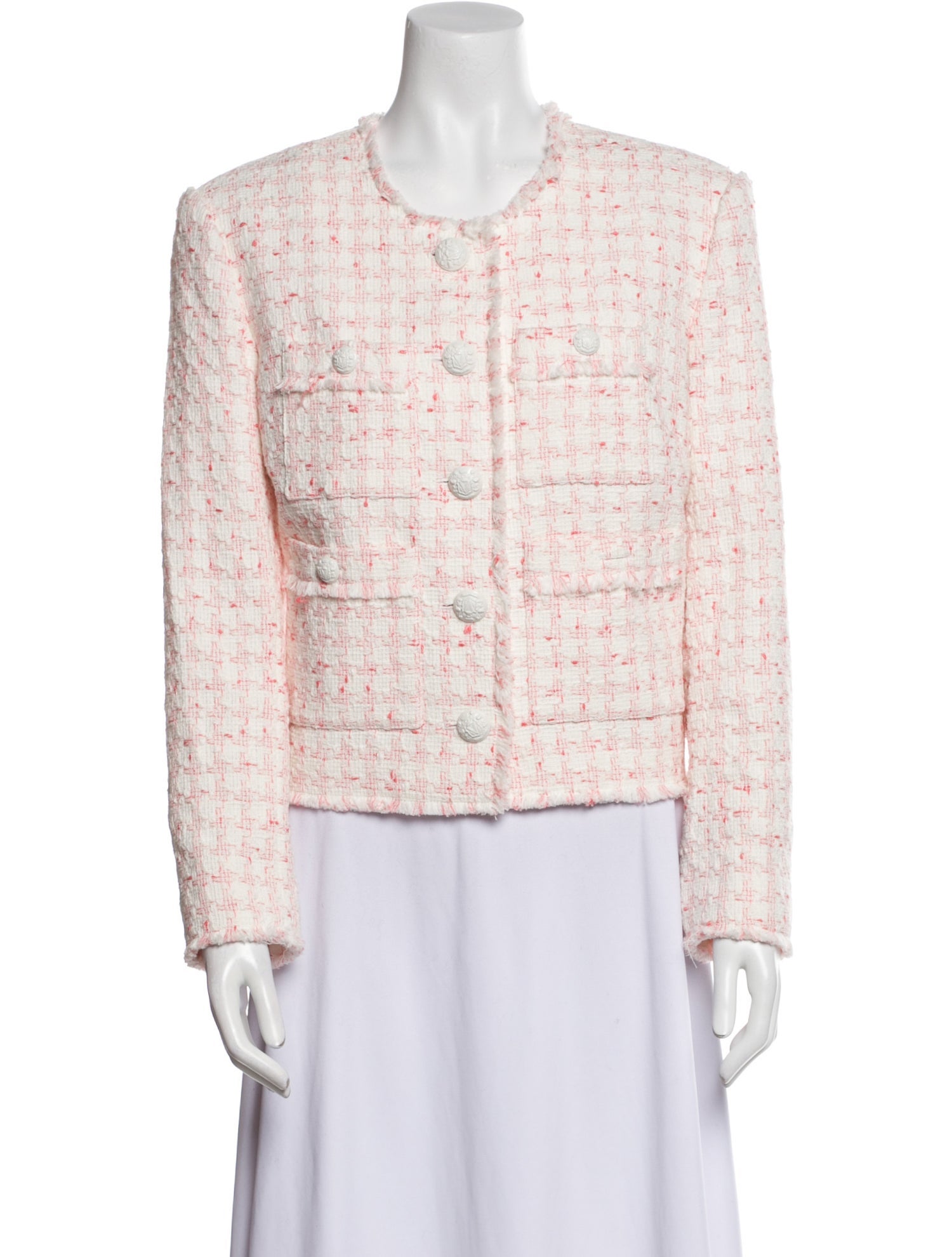 Veronica Beard Tweed Pattern Evening Jacket