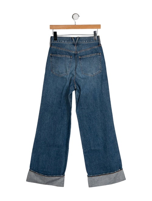 Veronica Beard High-Rise Wide Leg Jeans