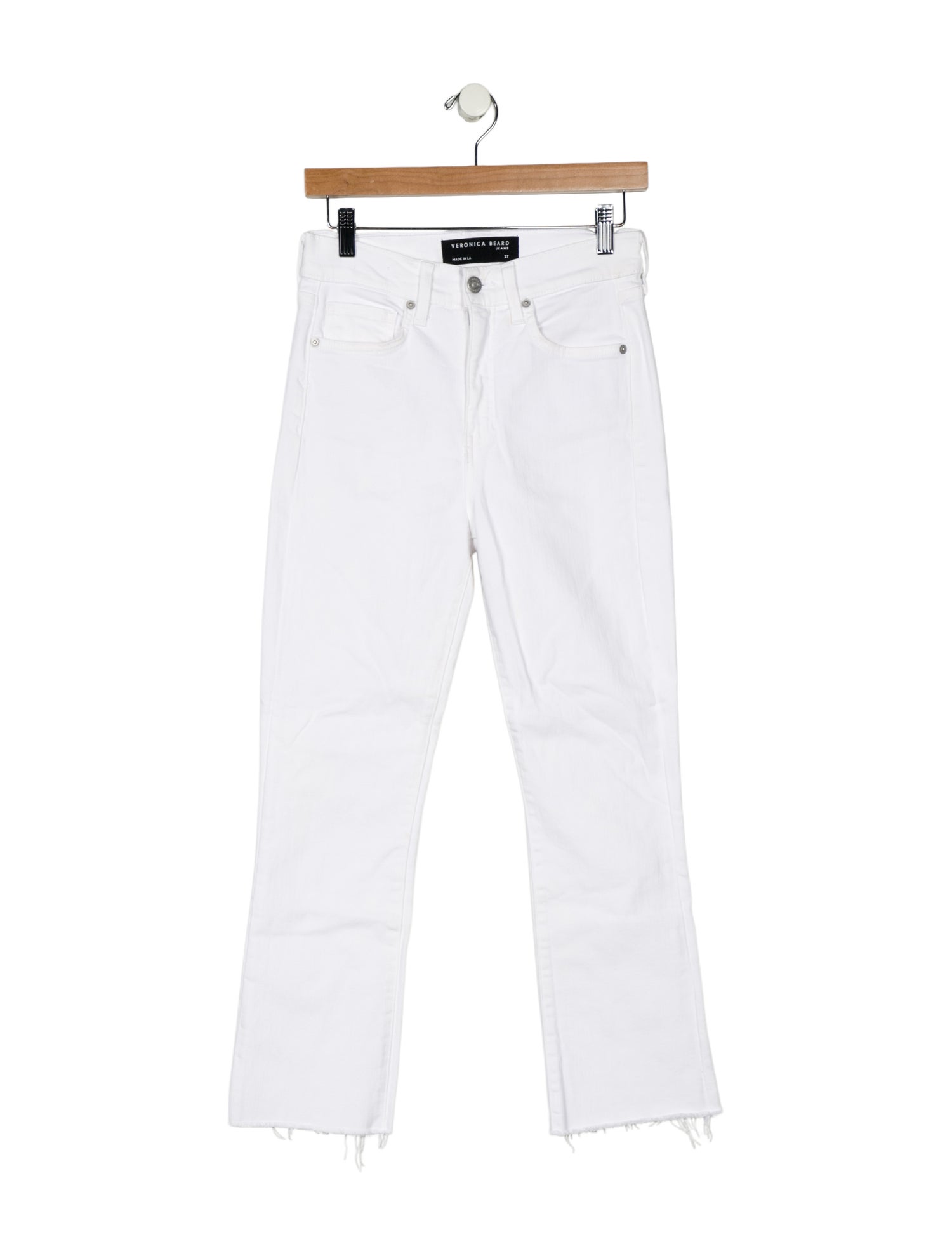 Veronica Beard Mid-Rise Straight Leg Jeans