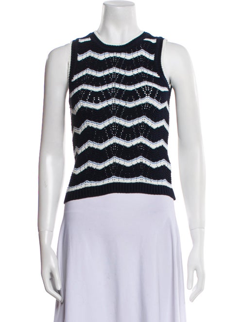 Veronica Beard Striped Crew Neck Sweater