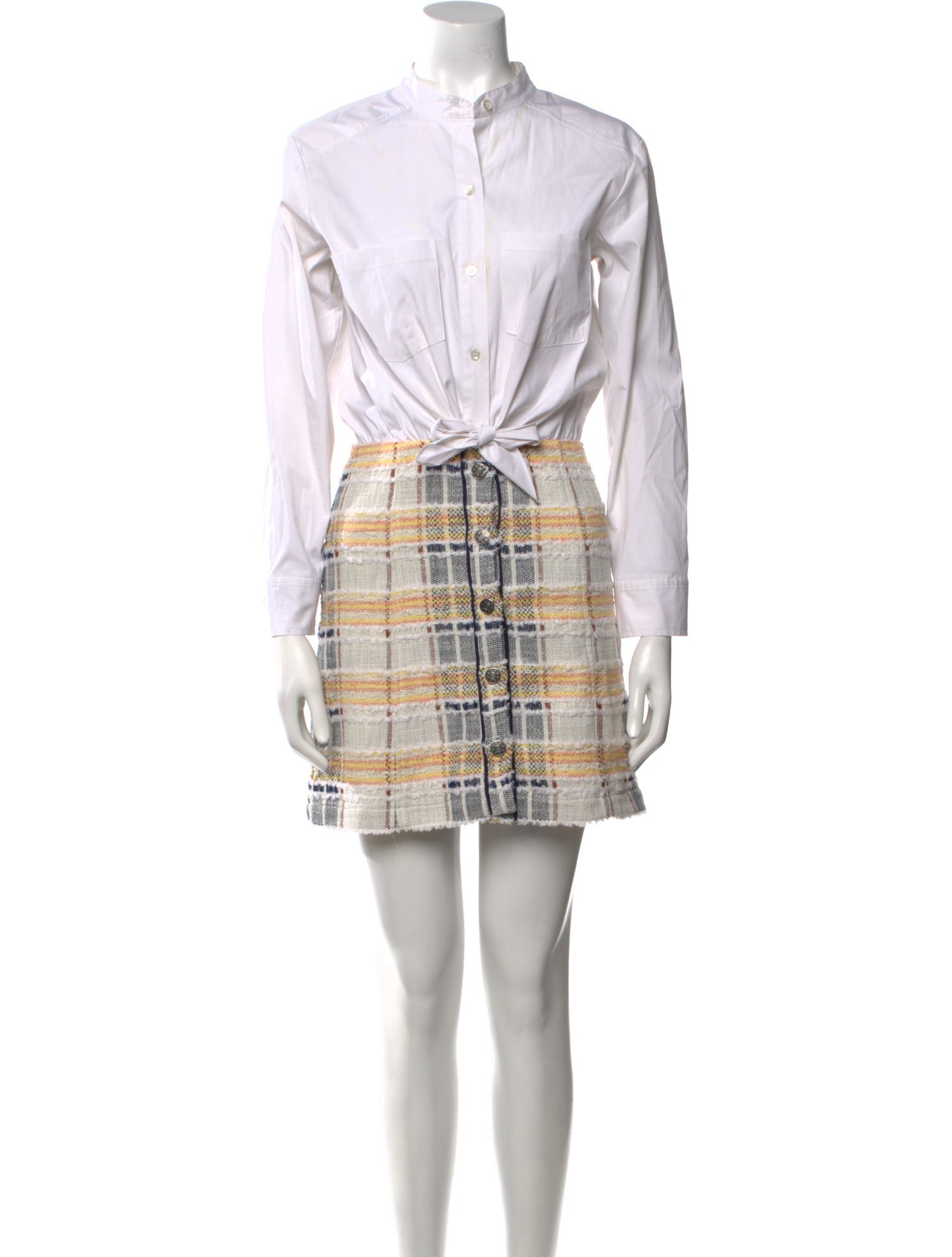 Veronica Beard Striped Mini Dress