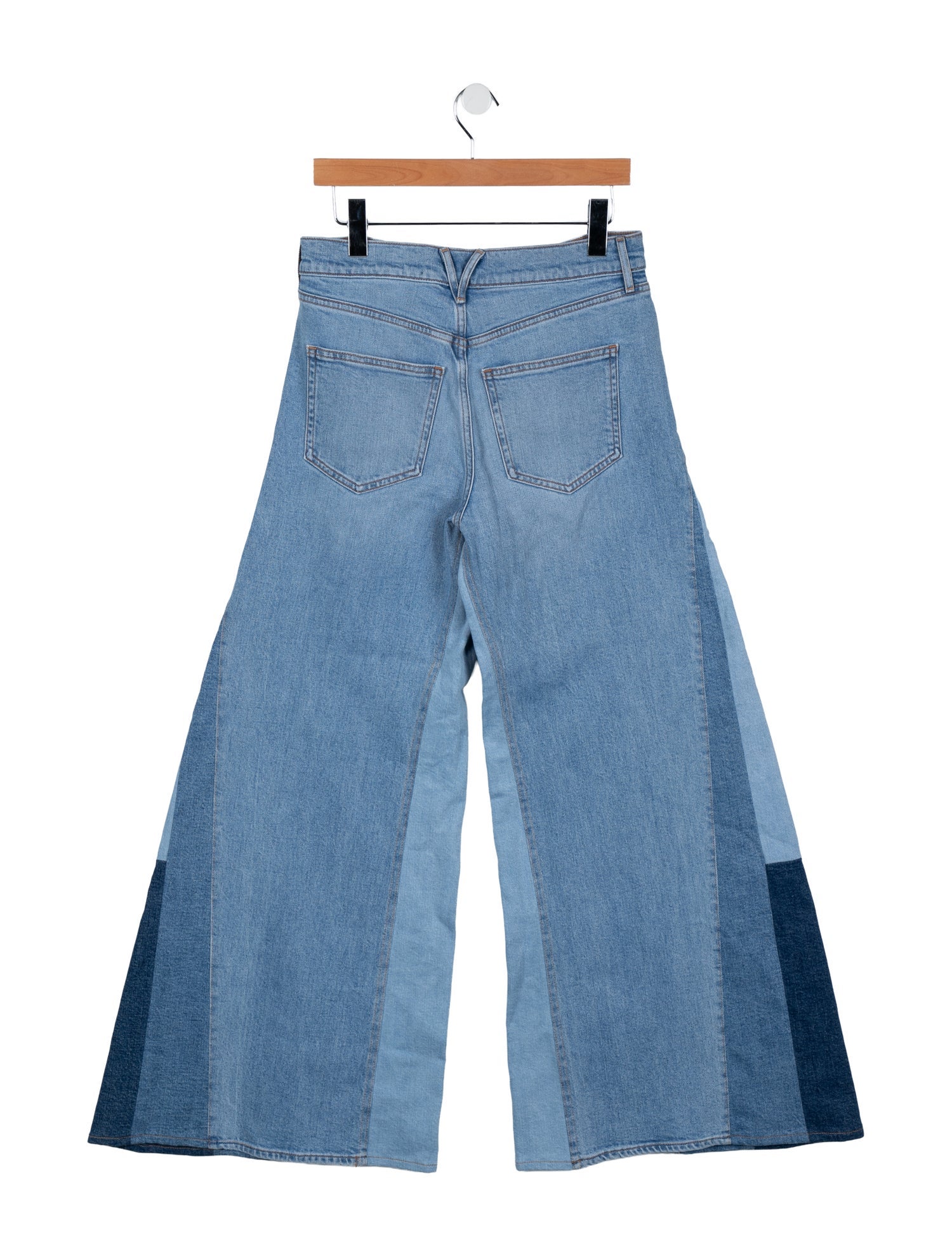 Veronica Beard Mid-Rise Wide Leg Jeans