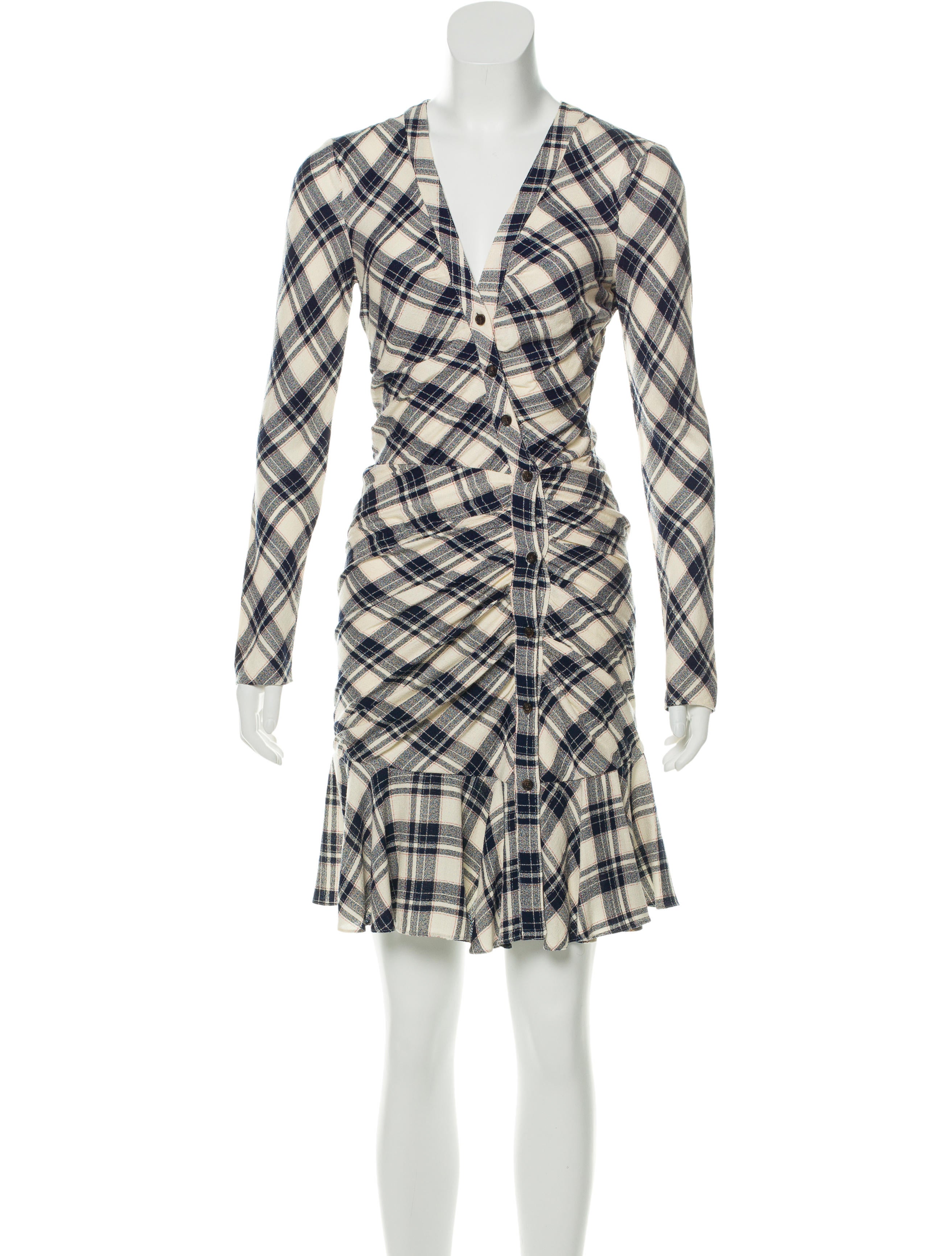 veronica beard plaid dress
