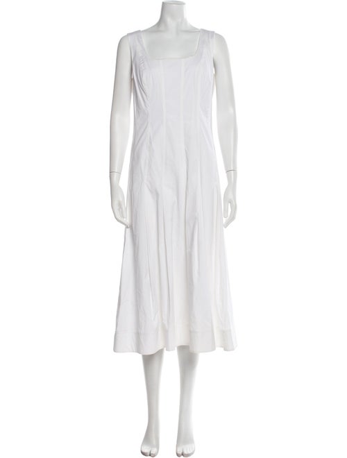 Veronica Beard Square Neckline Midi Length Dress