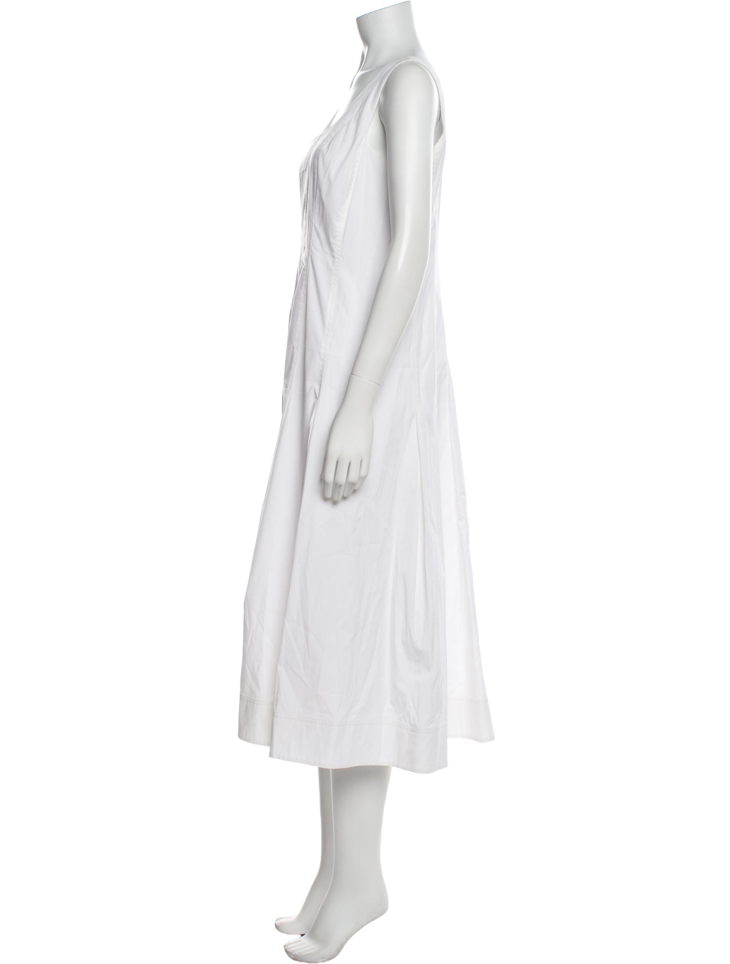 Veronica Beard Square Neckline Midi Length Dress