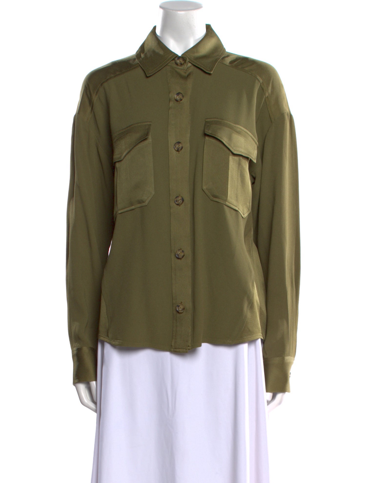 Veronica Beard Long Sleeve Button-Up Top