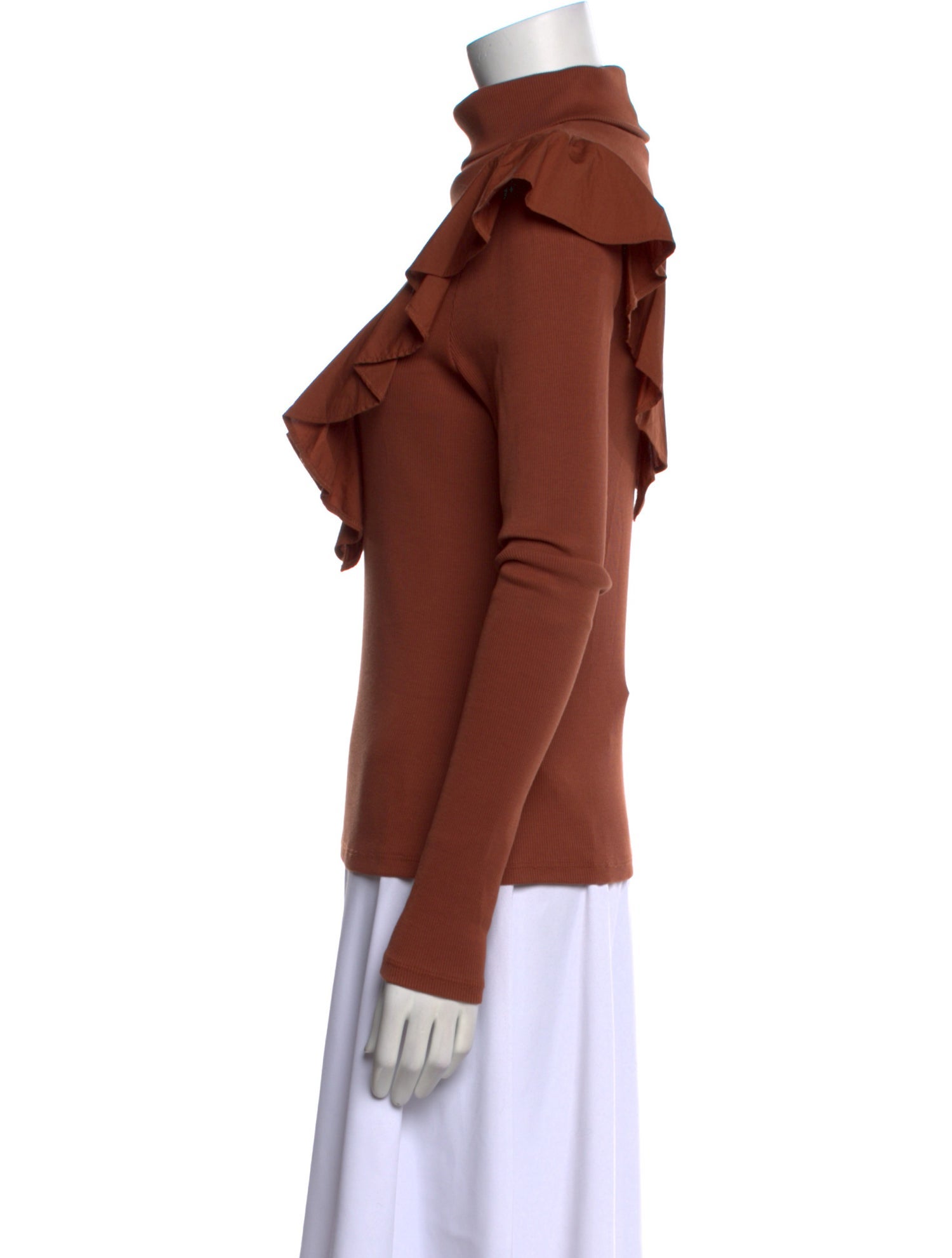 Veronica Beard Turtleneck Long Sleeve Top