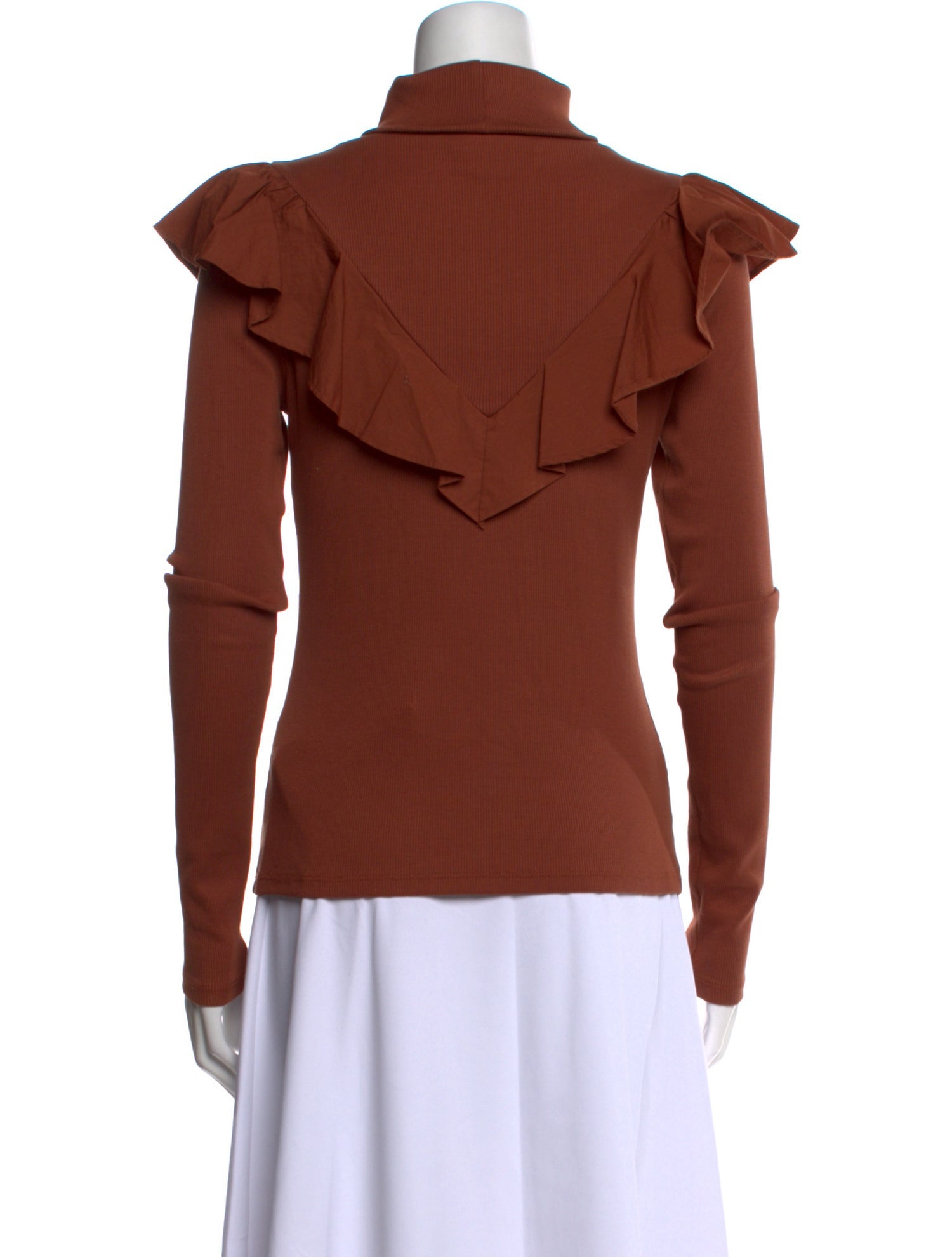 Veronica Beard Turtleneck Long Sleeve Top