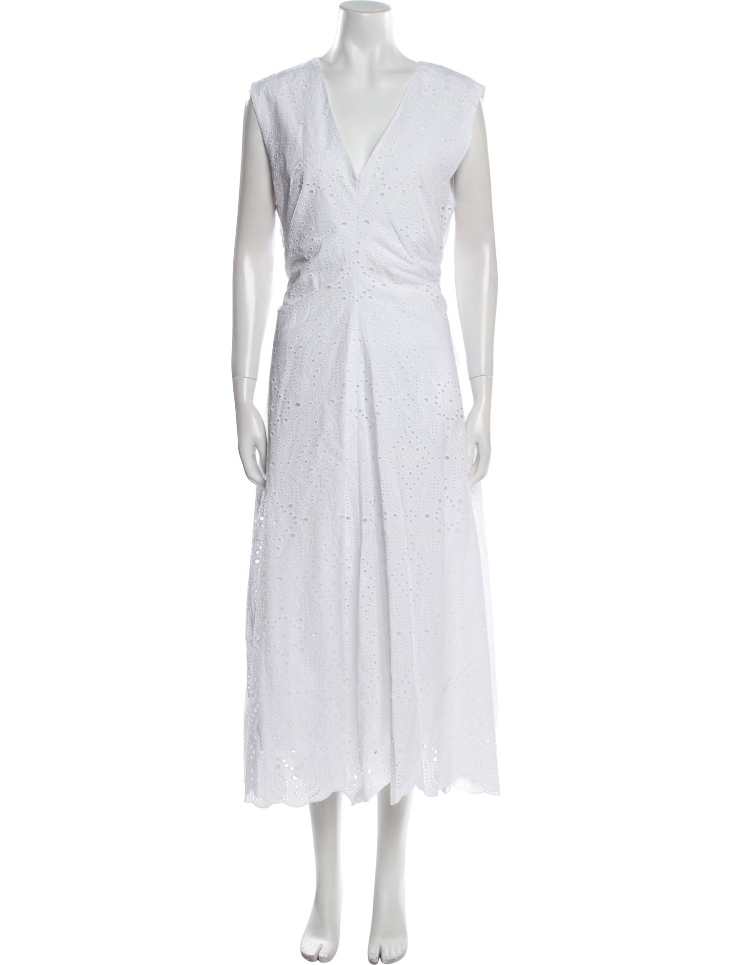 Veronica Beard Eyelet Midi Length Dress w/ Tags