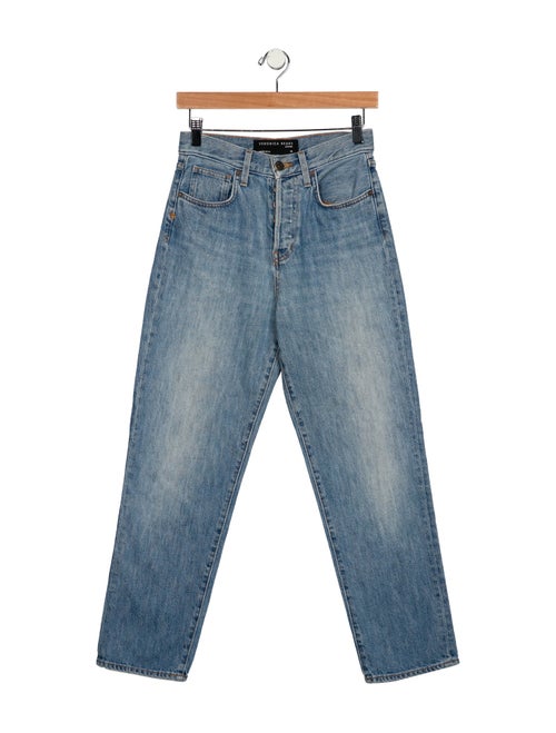 Veronica Beard High-Rise Straight Leg Jeans