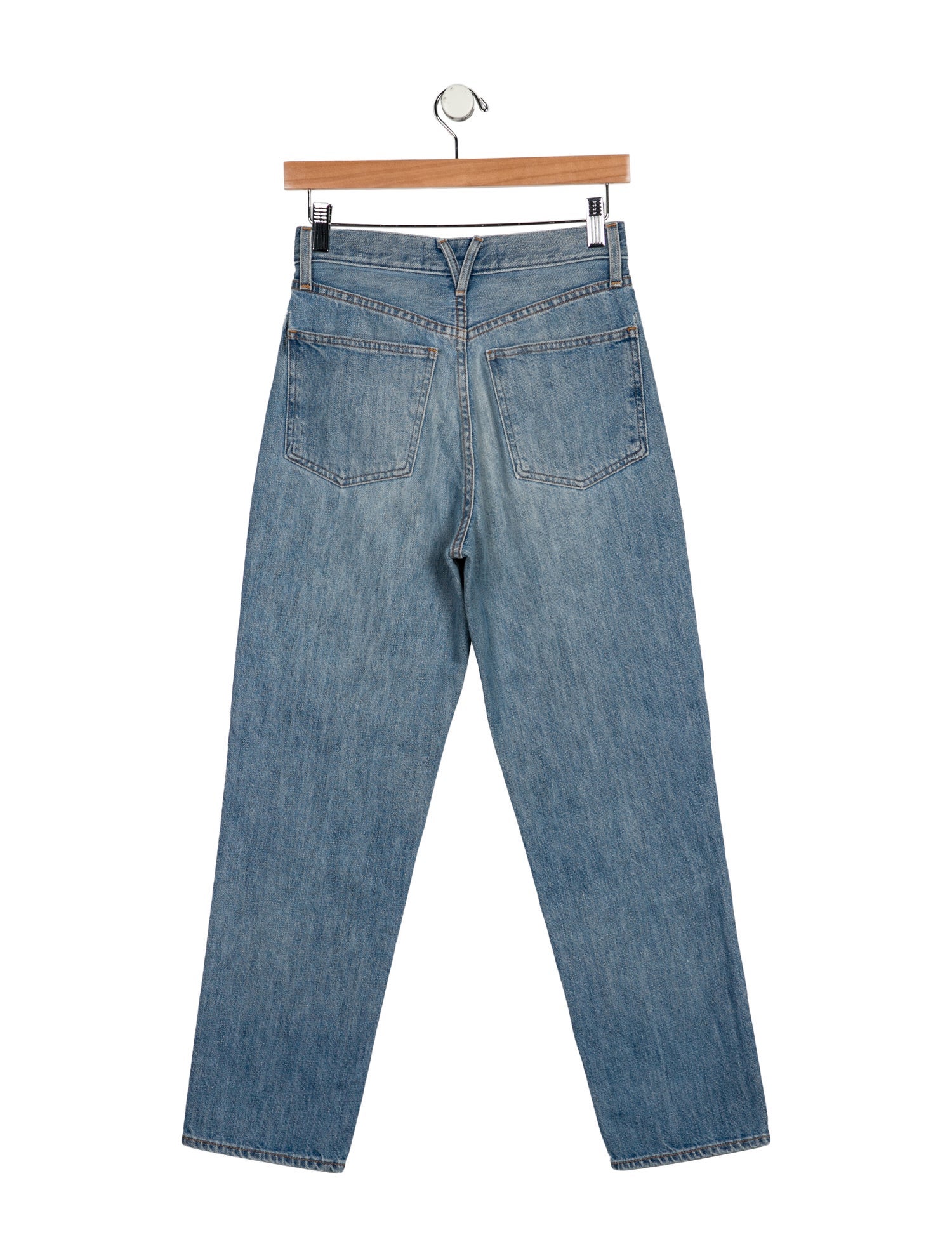 Veronica Beard High-Rise Straight Leg Jeans