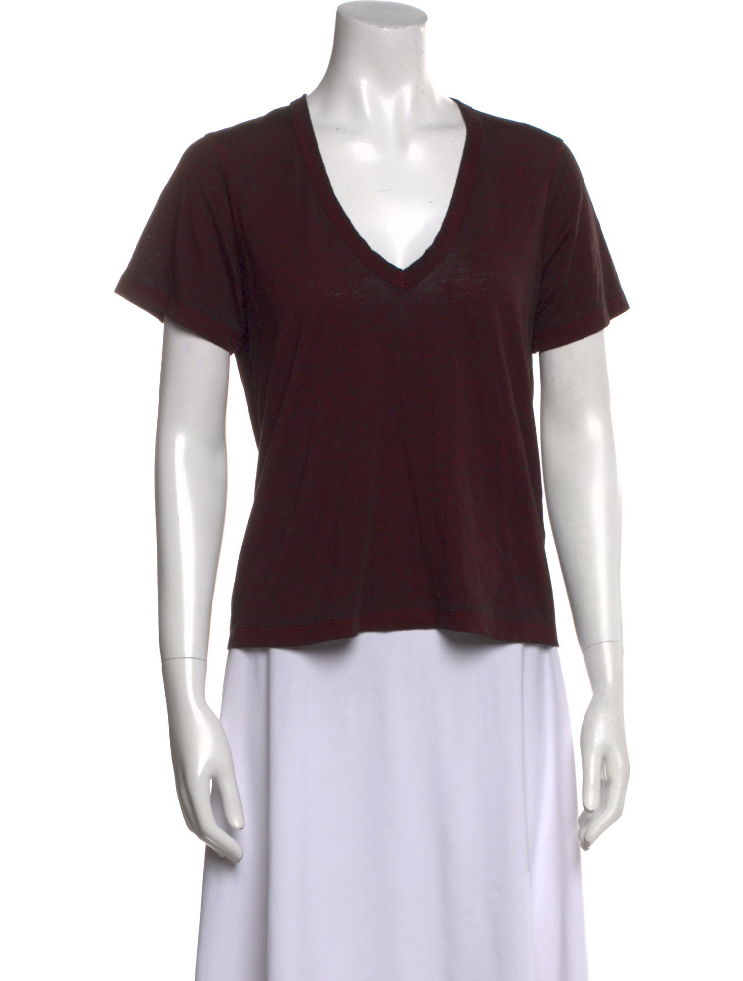 Veronica Beard V-Neck Short Sleeve T-Shirt