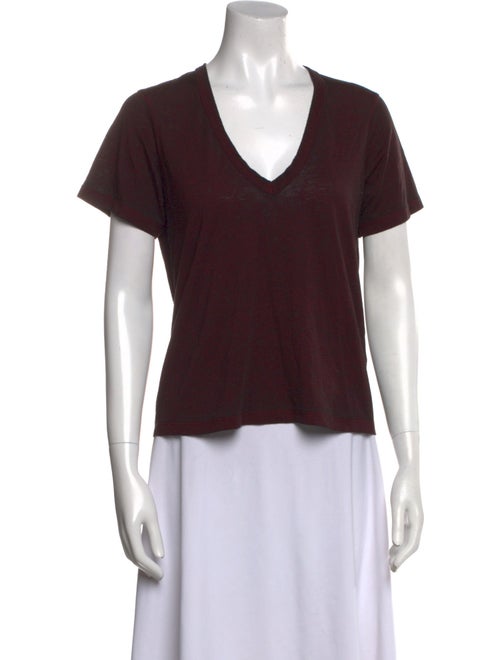 Veronica Beard V-Neck Short Sleeve T-Shirt