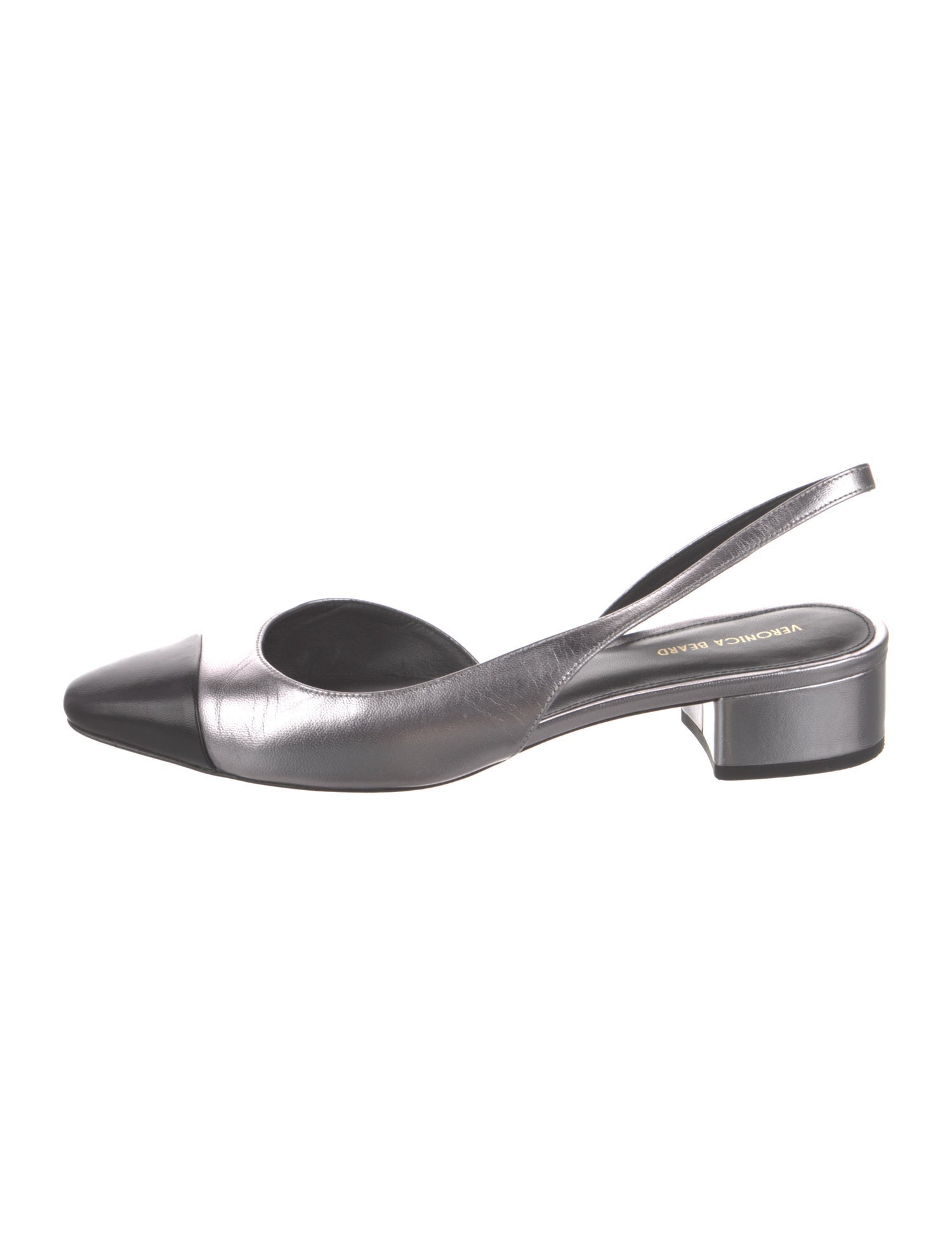 Veronica Beard Leather Slingback Flats