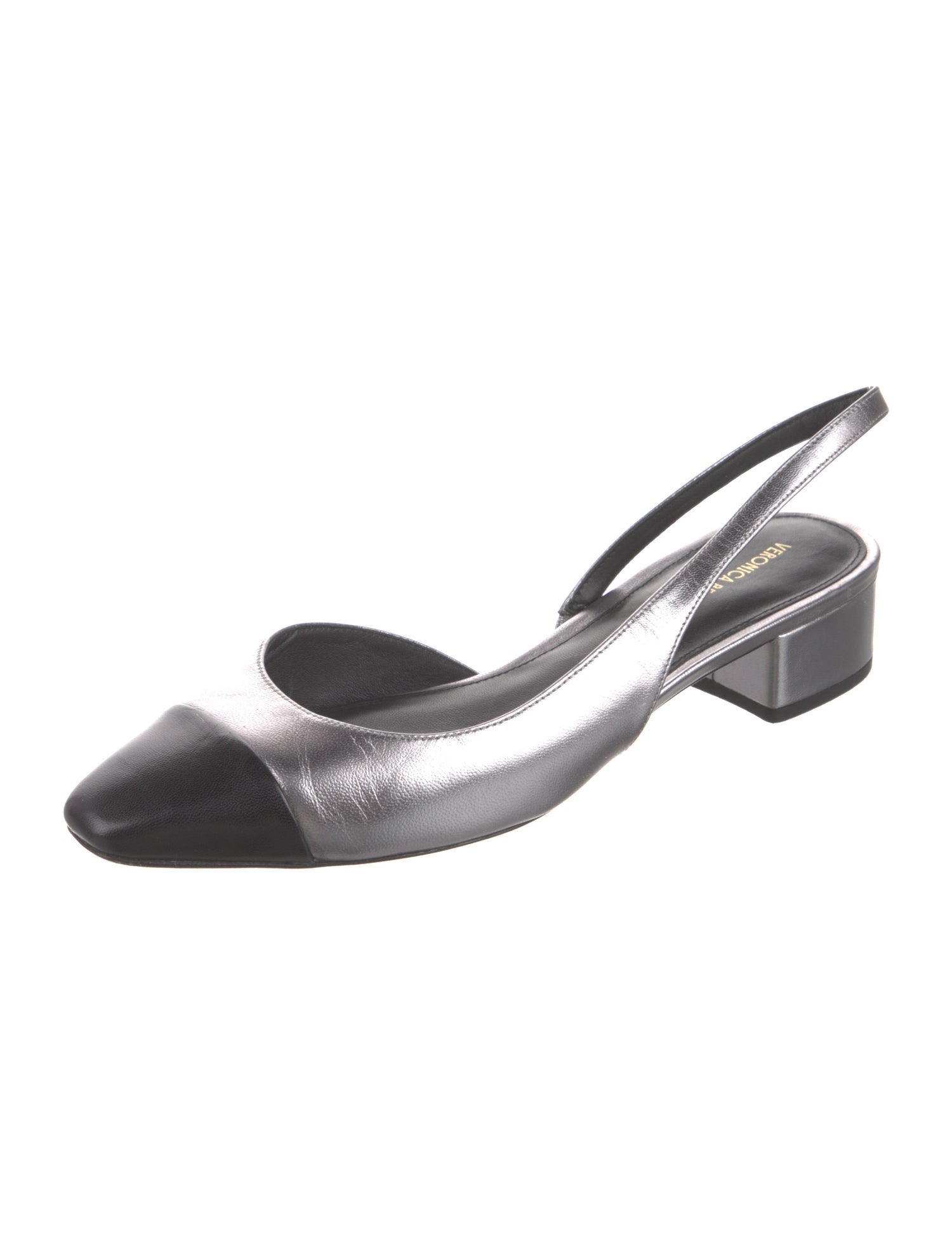 Veronica Beard Leather Slingback Flats