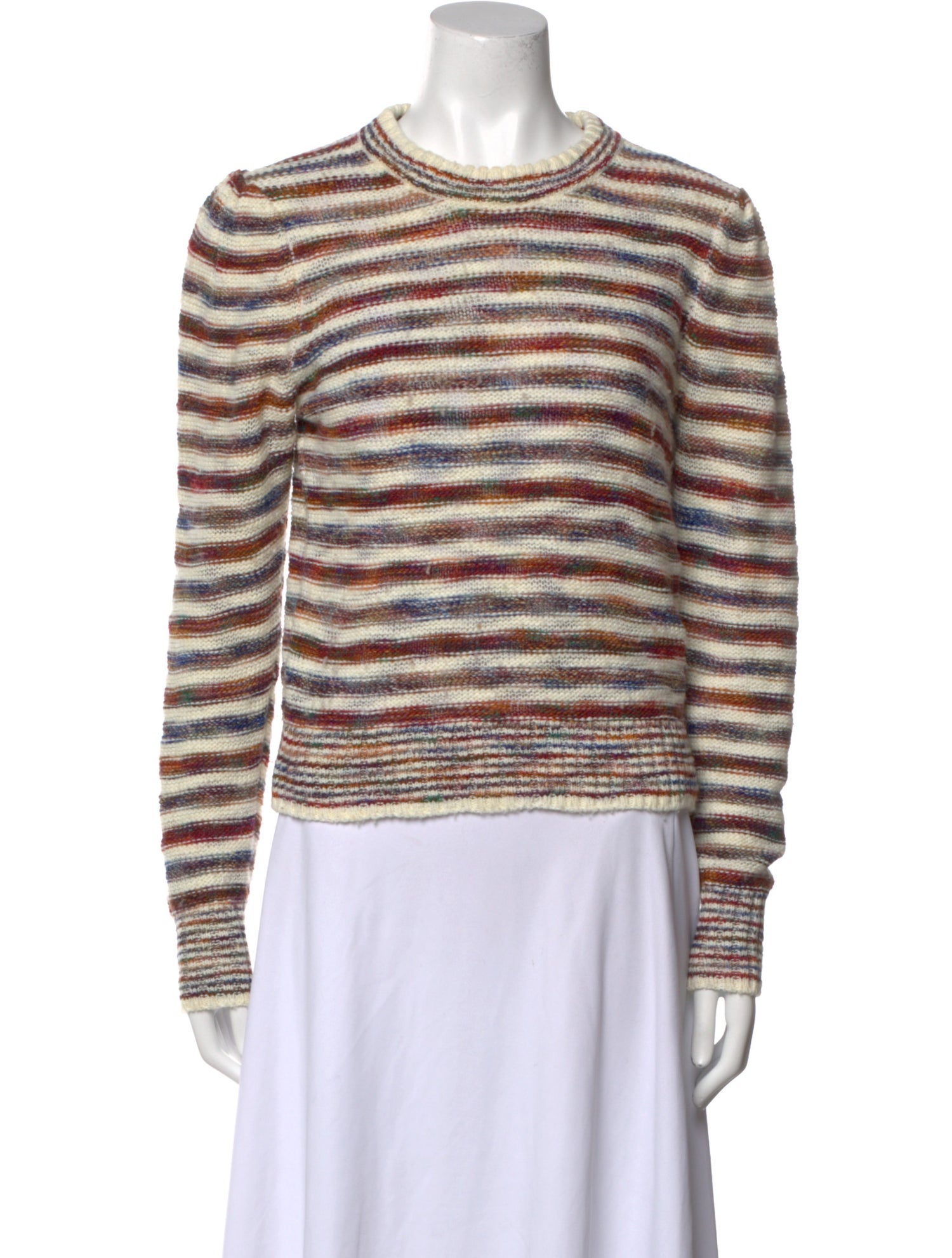 Veronica Beard Striped Crew Neck Sweater