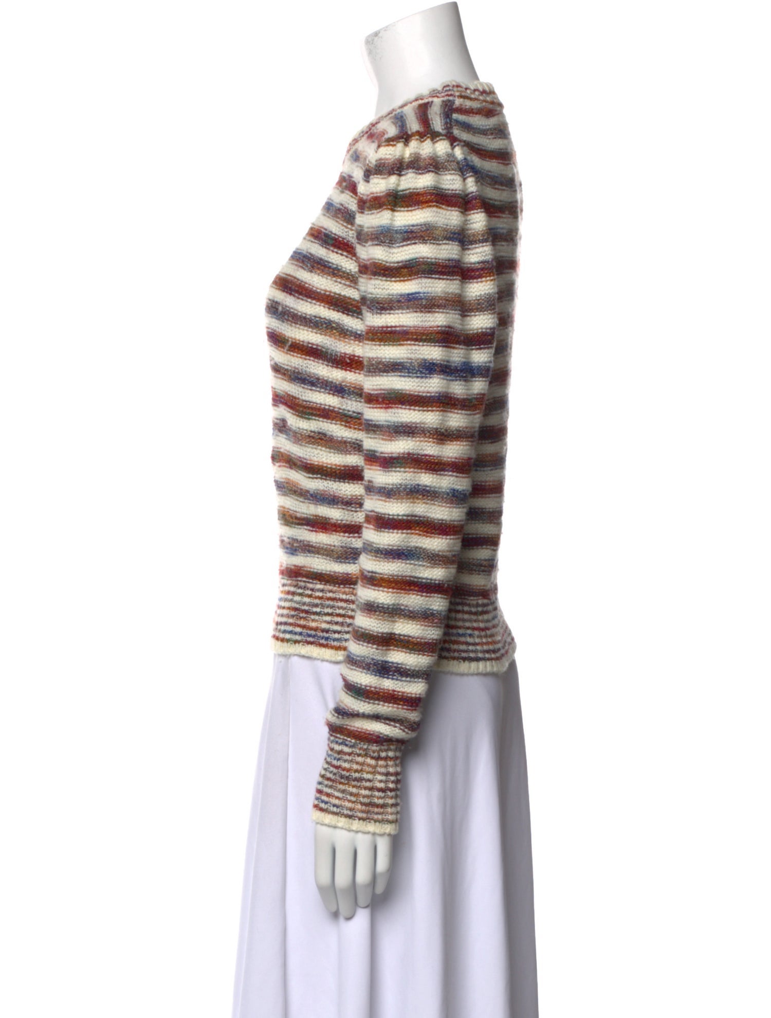 Veronica Beard Striped Crew Neck Sweater