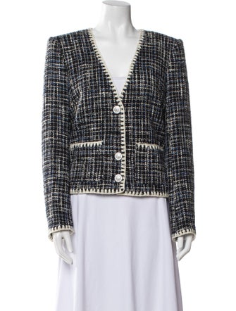 Veronica Beard Tweed Pattern Evening Jacket