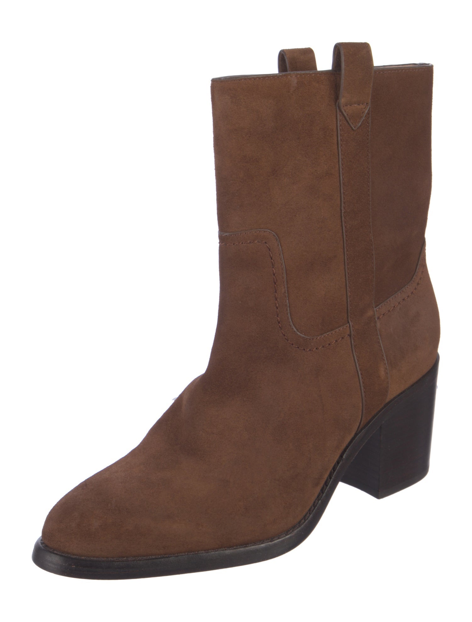 Veronica Beard Suede Moto Boots