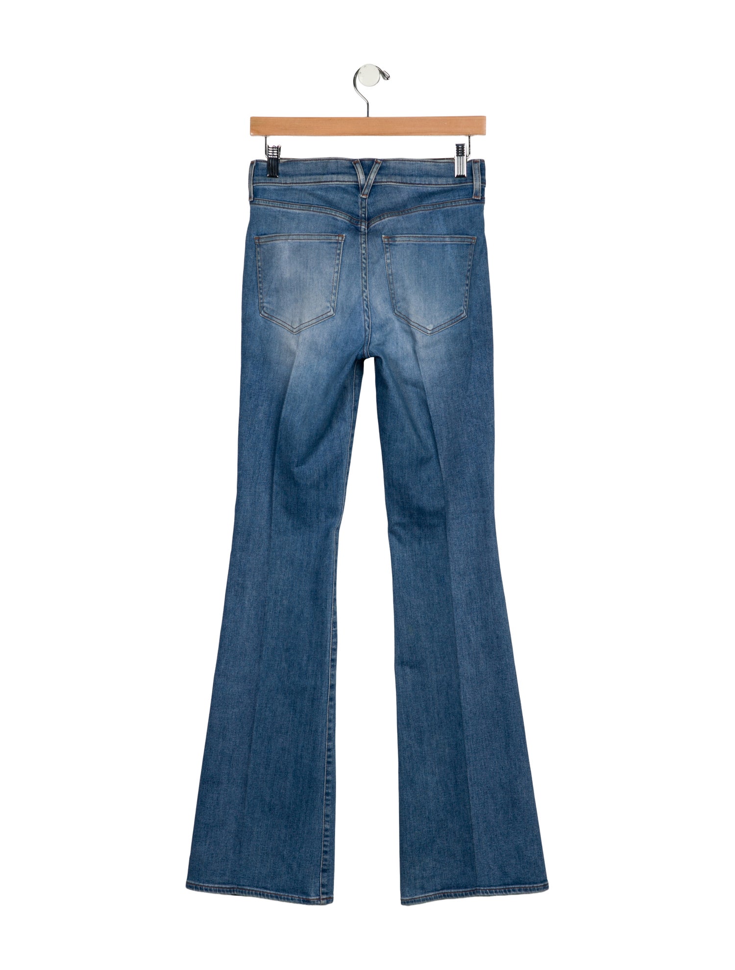 Veronica Beard Mid-Rise Wide Leg Jeans