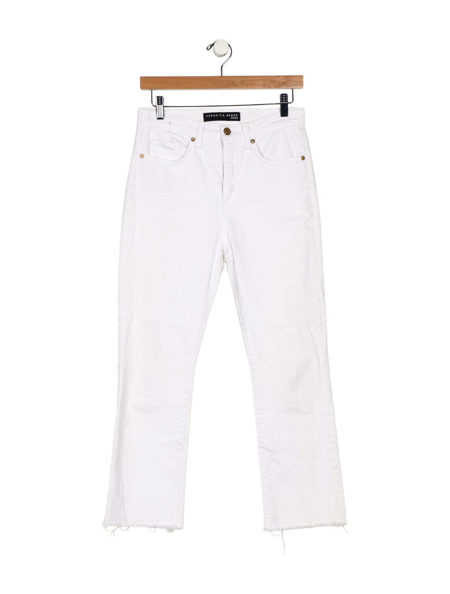 Veronica Beard Mid-Rise Straight Leg Jeans
