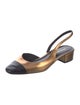 Veronica Beard Leather Colorblock Pattern Slingback Flats