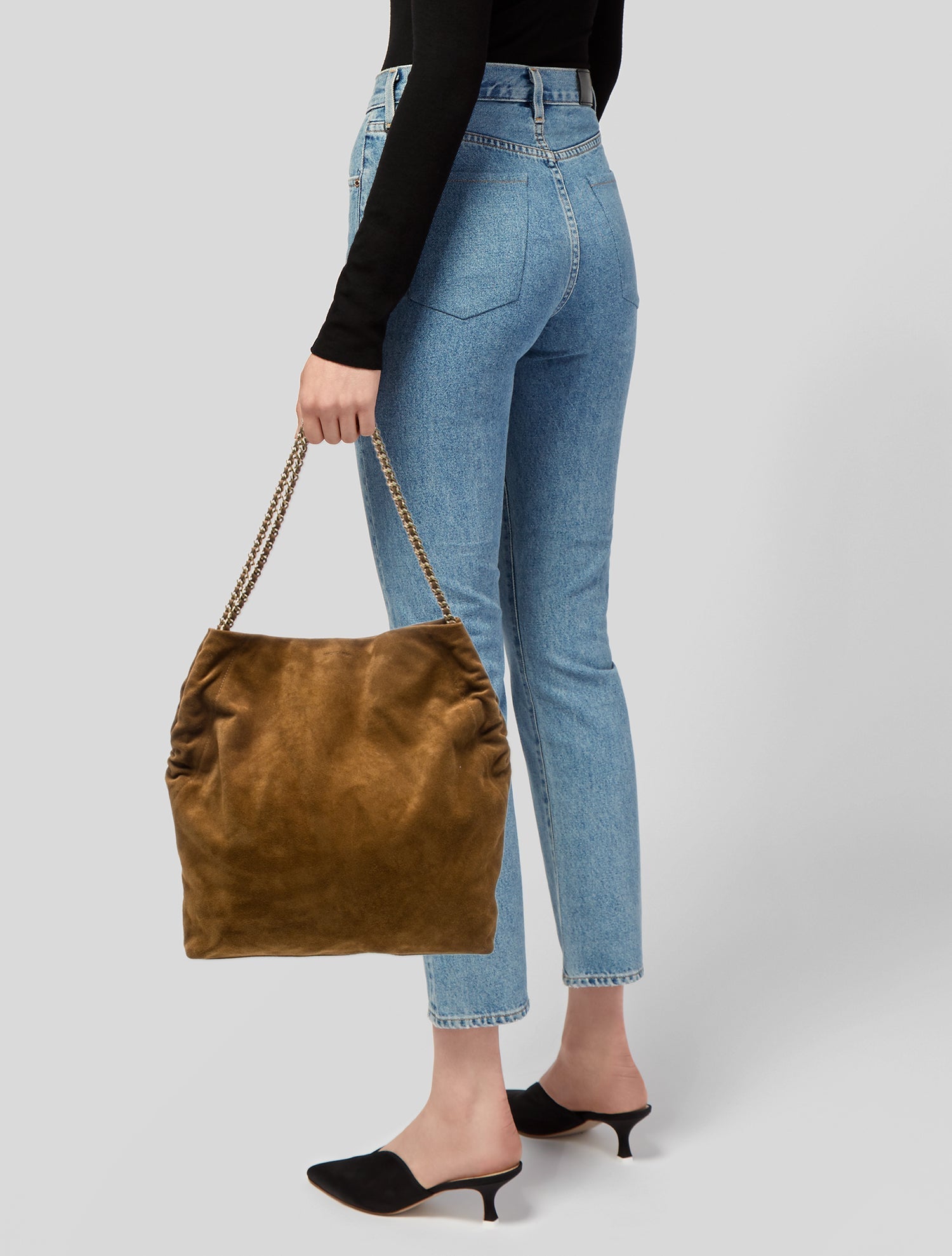 Veronica Beard Suede Bucket Bag