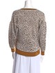 Veronica Beard Merino Wool Animal Print Sweater