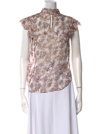 Veronica Beard Silk Printed Blouse