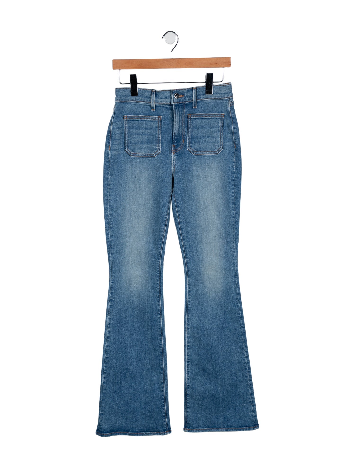 Veronica Beard High-Rise Wide Leg Jeans