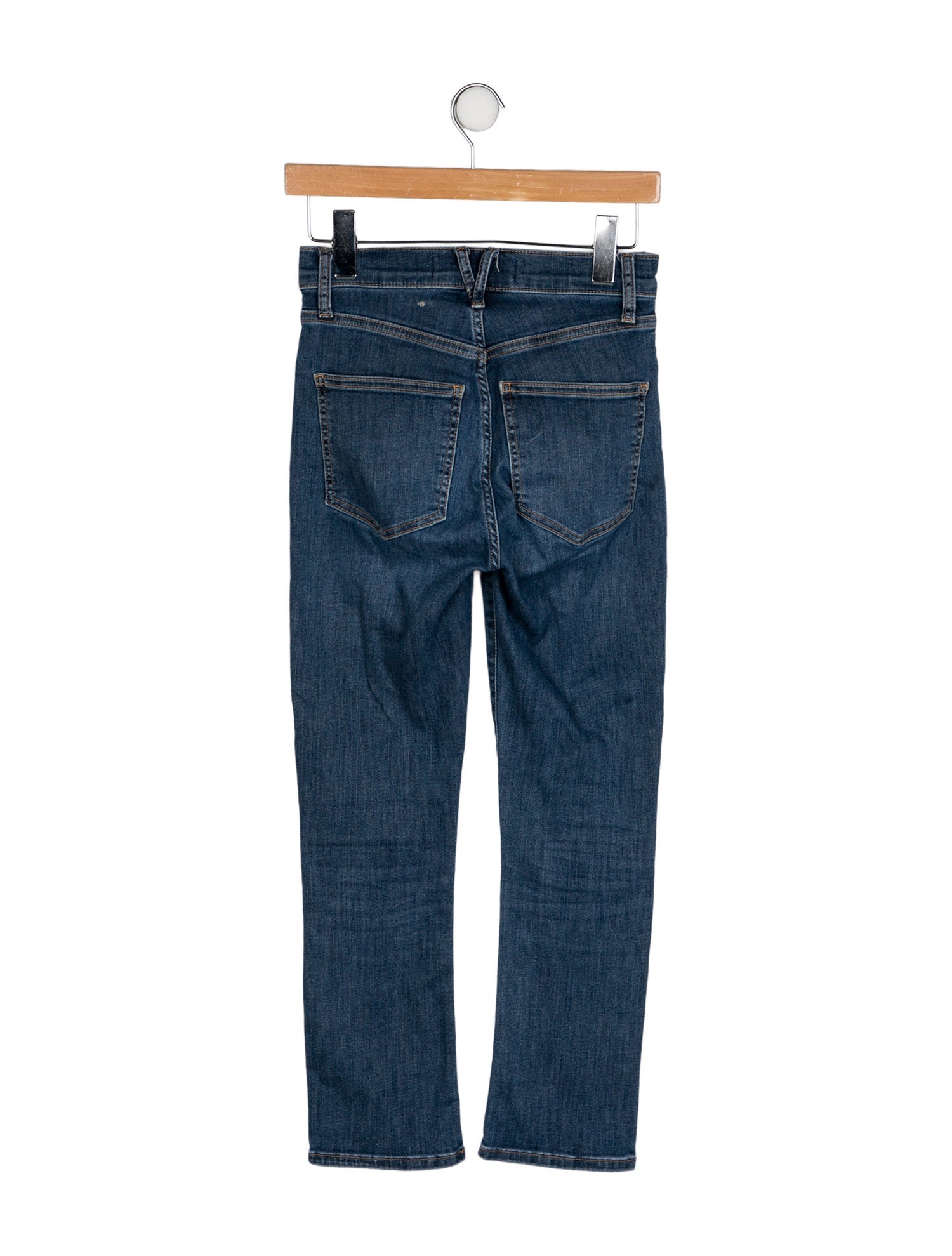 Veronica Beard Mid-Rise Straight Leg Jeans