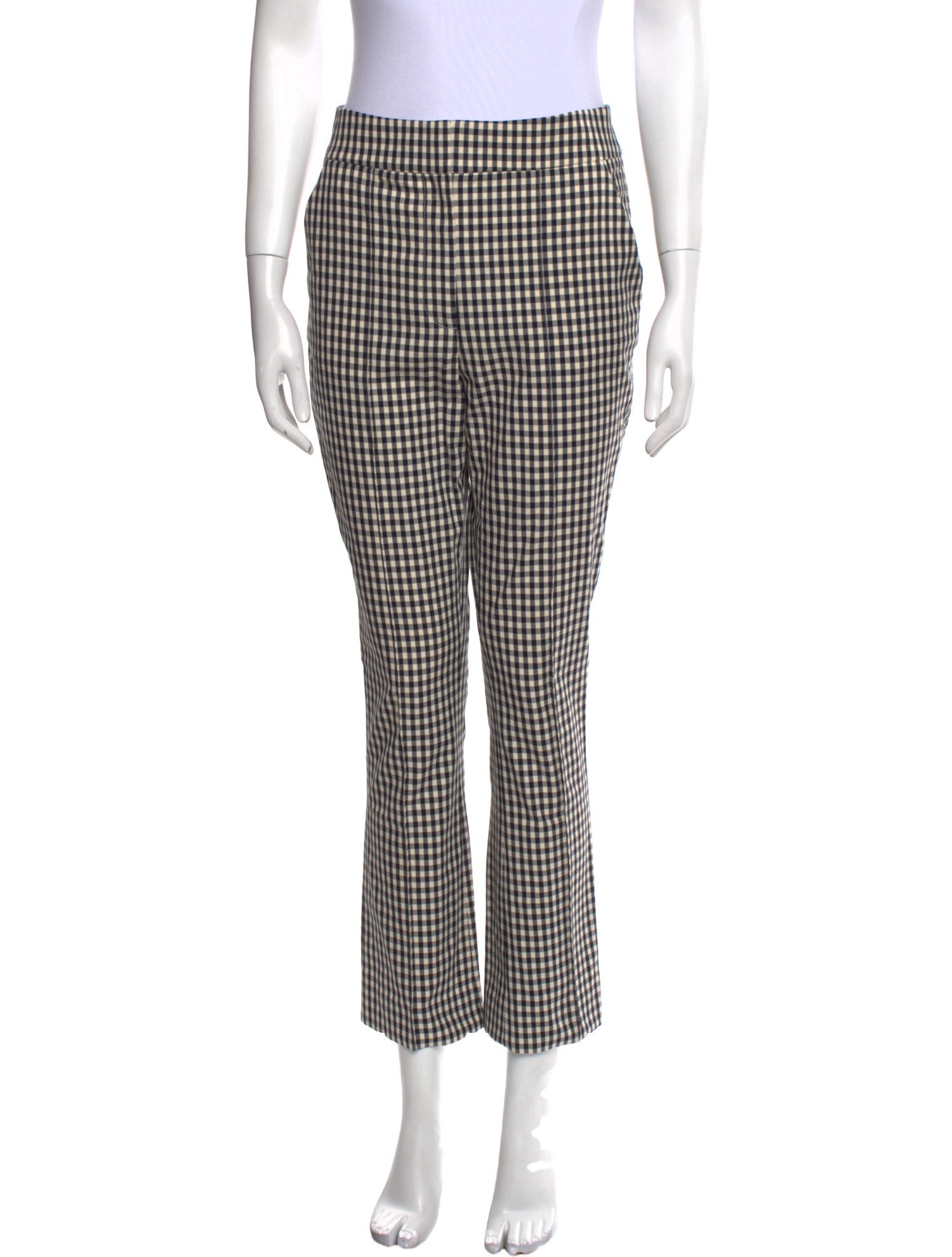 Veronica Beard Plaid Print Straight Leg Pants w/ Tags
