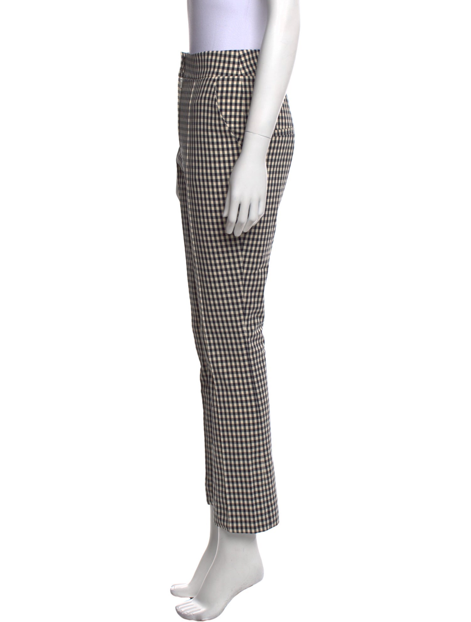 Veronica Beard Plaid Print Straight Leg Pants w/ Tags