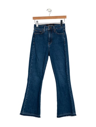 Veronica Beard High-Rise Wide Leg Jeans