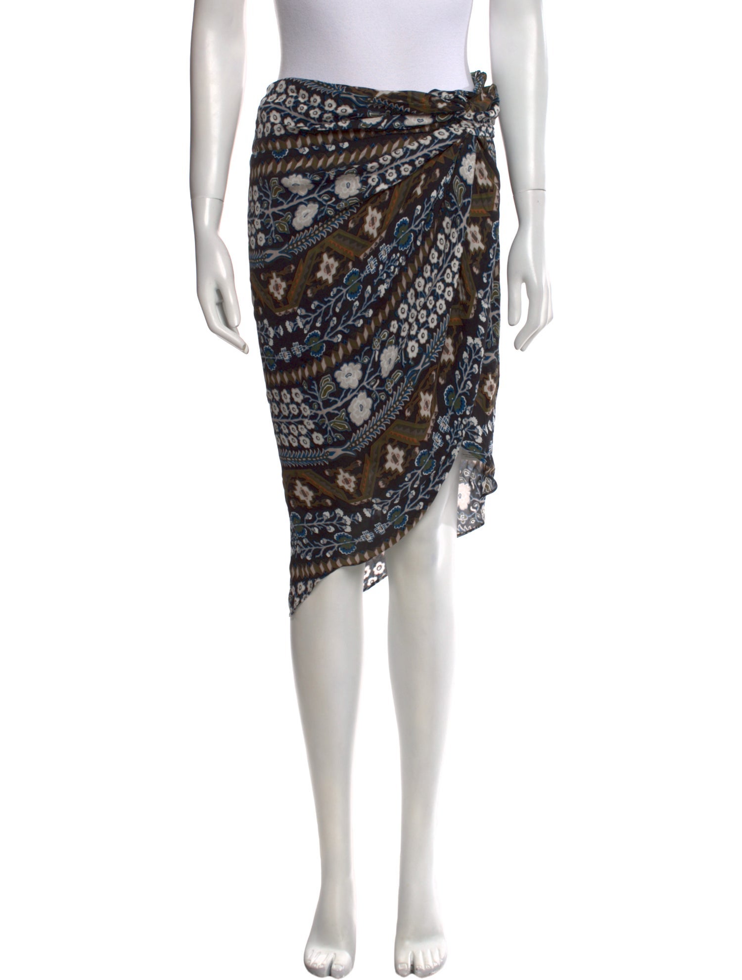 Veronica Beard Silk Knee-Length Skirt