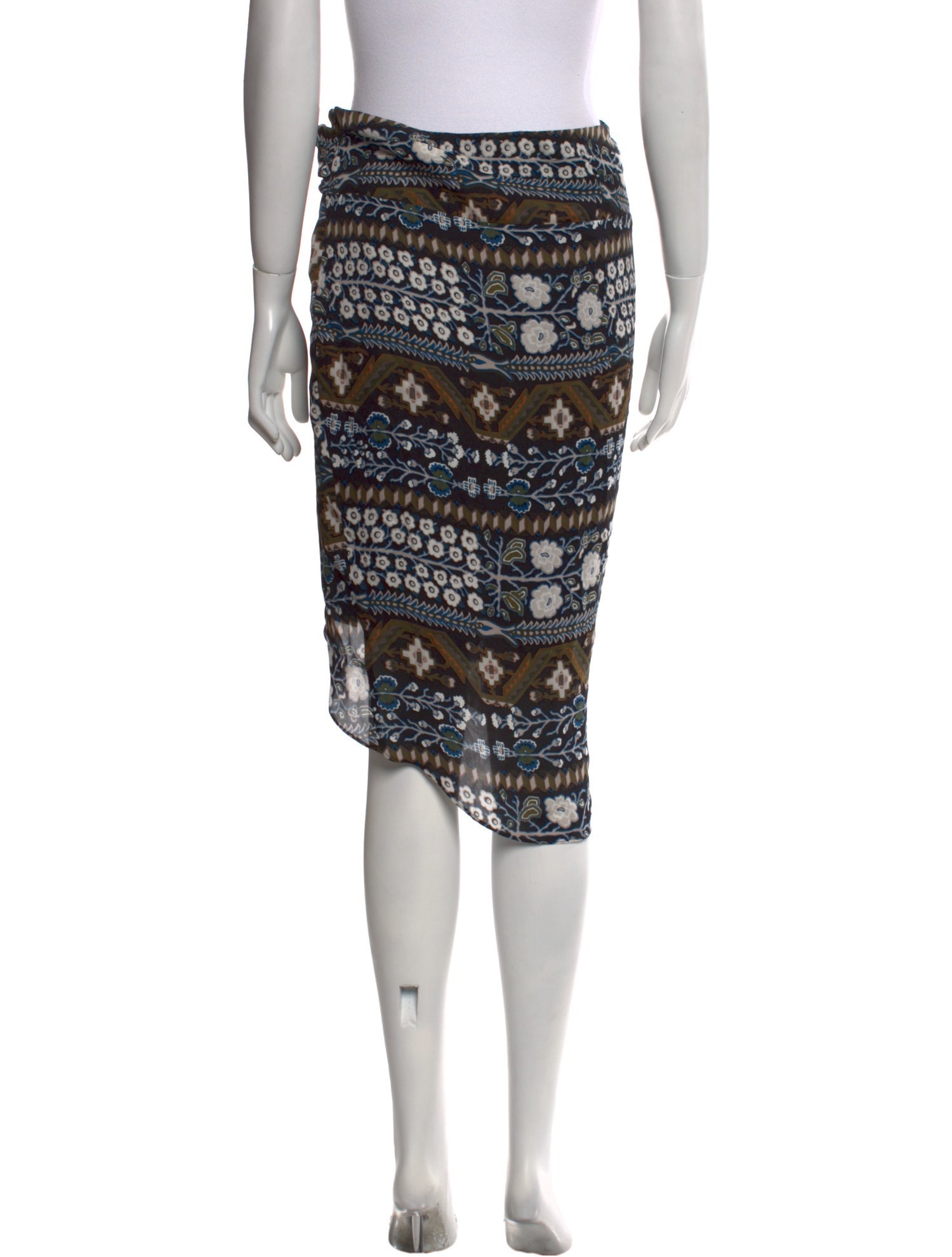 Veronica Beard Silk Knee-Length Skirt