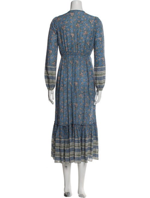 Veronica Beard Floral Print Long Dress