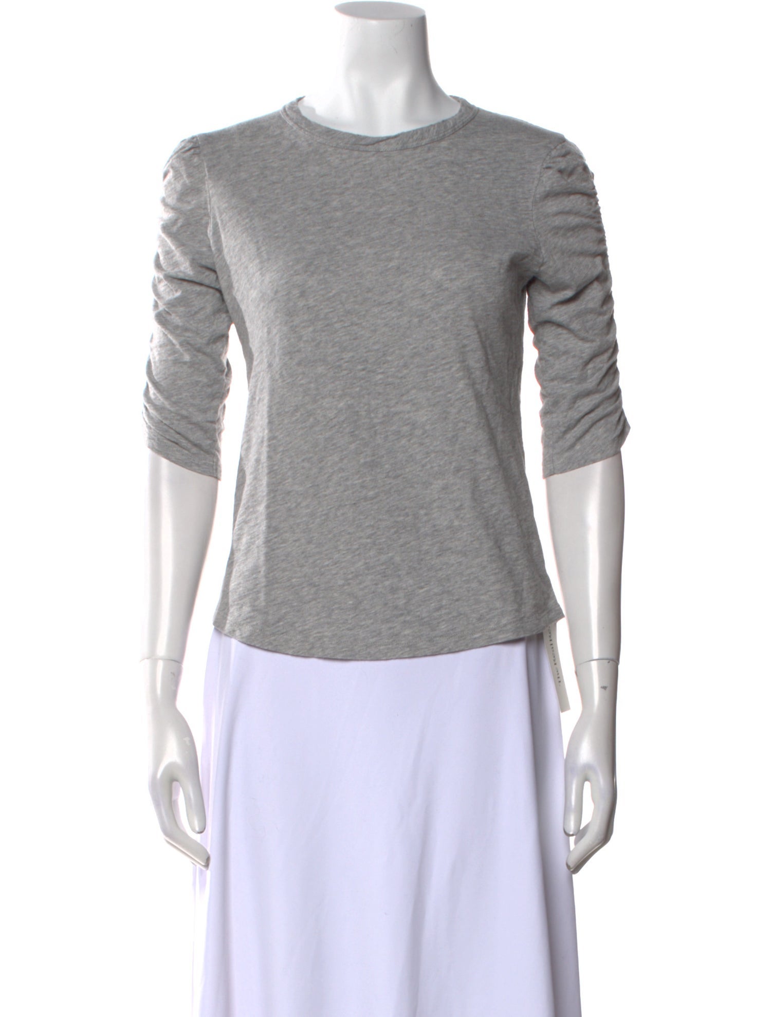 Veronica Beard Scoop Neck Three-Quarter Sleeve T-Shirt