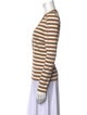 Veronica Beard Striped V-Neck Top