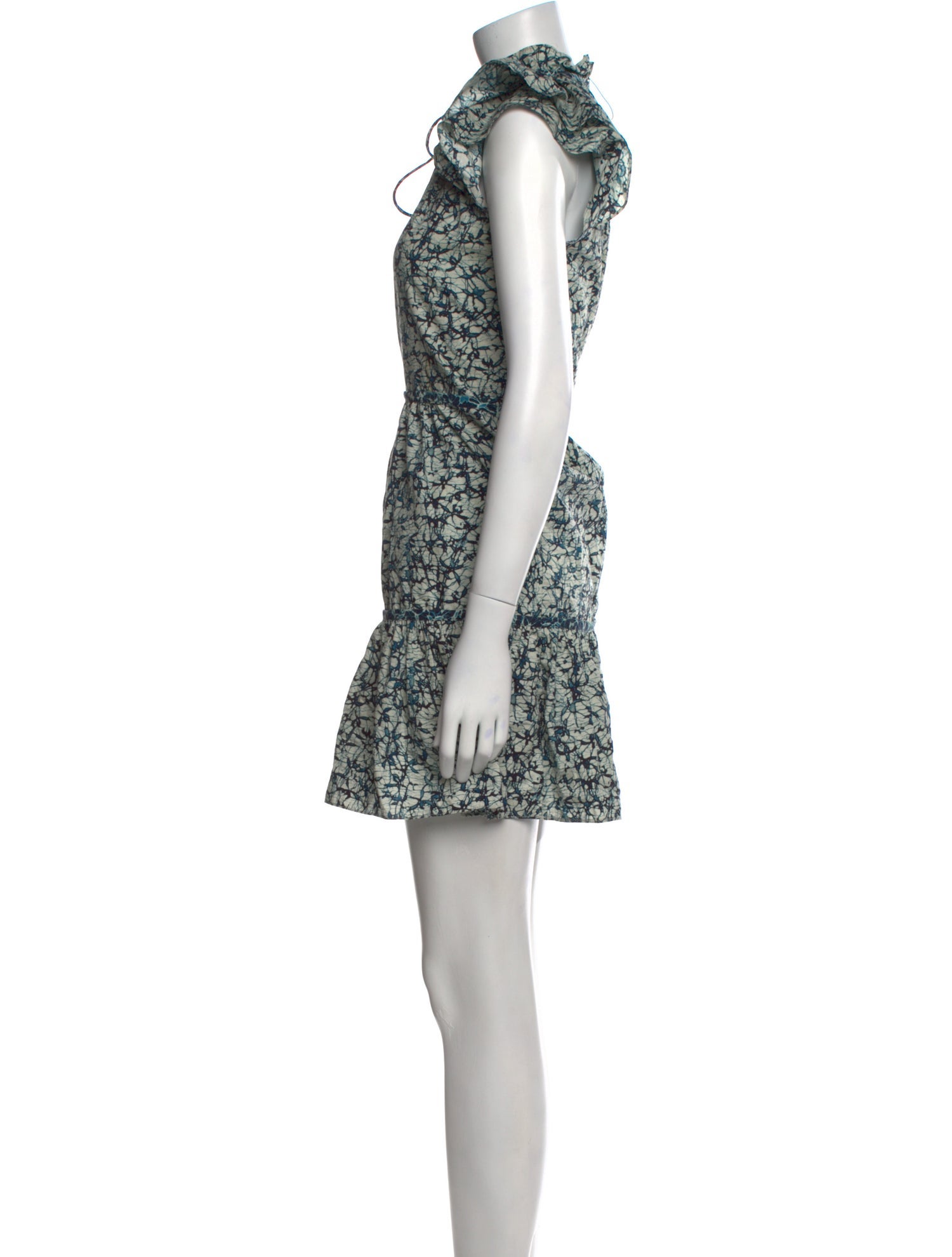 Veronica Beard Floral Print Mini Dress