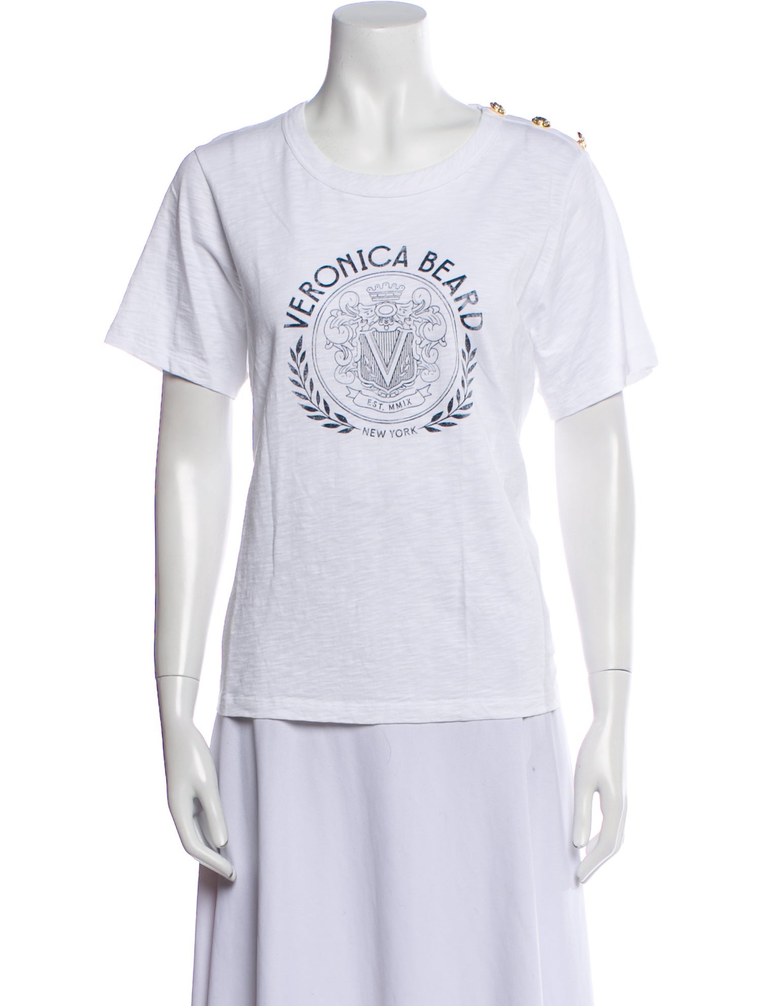 Veronica Beard Graphic Print Crew Neck T-Shirt