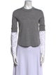 Veronica Beard Merino Wool Mock Neck Crop Top
