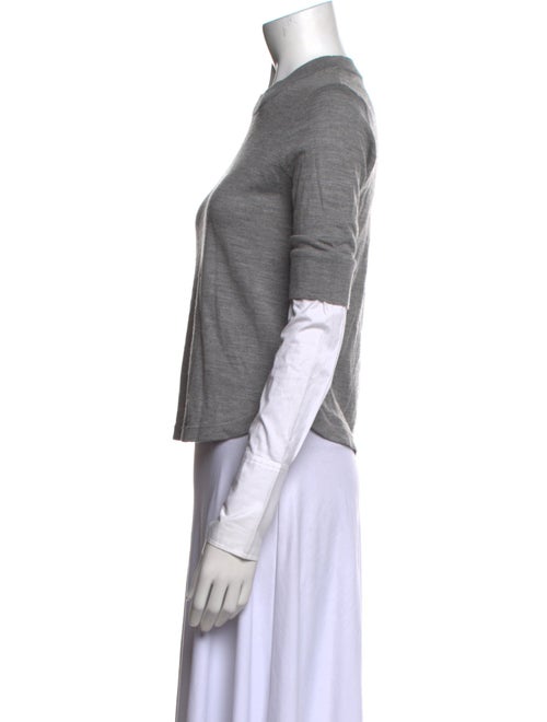 Veronica Beard Merino Wool Mock Neck Crop Top