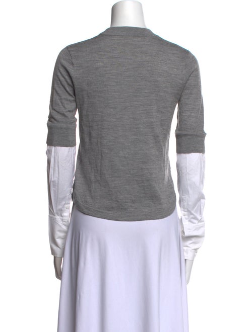 Veronica Beard Merino Wool Mock Neck Crop Top