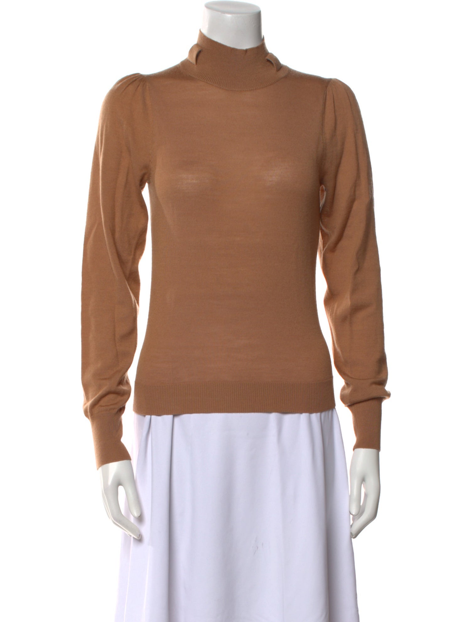 Veronica Beard Merino Wool Mock Neck Sweater