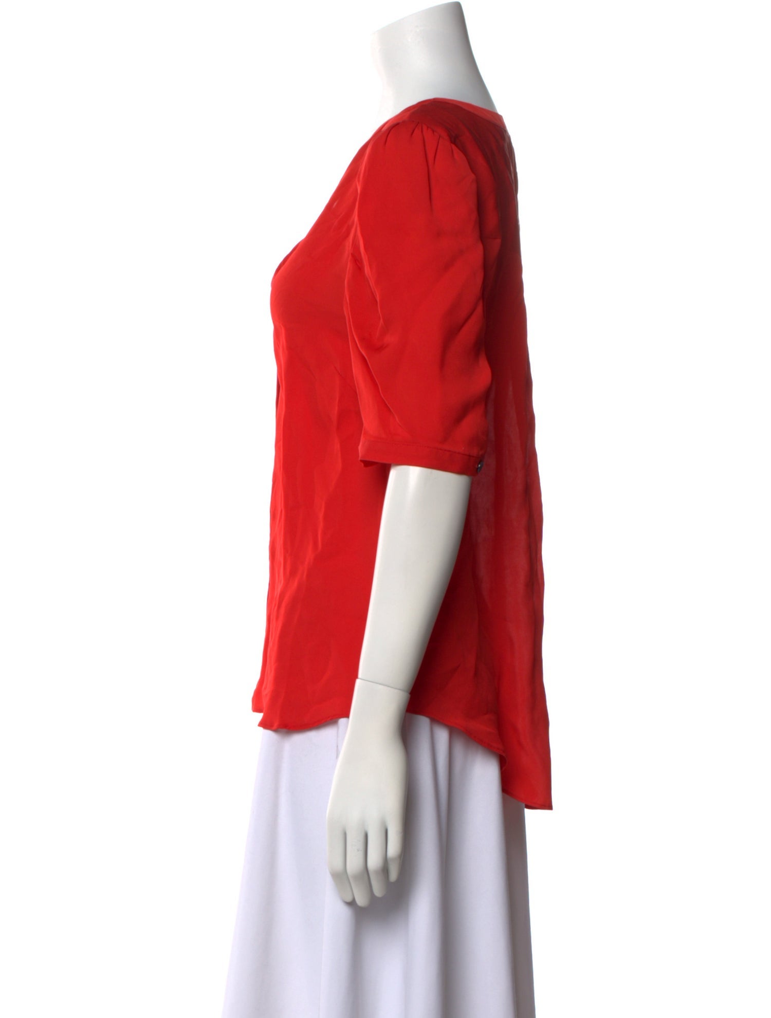 Veronica Beard Silk V-Neck Blouse w/ Tags